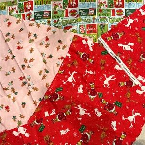 Christmas Themed Fabric with Holiday Scraps: The Grinch and gingerbread